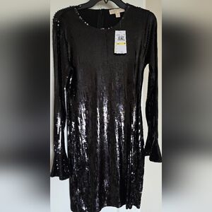 Michael Kors Black Sequin Dress